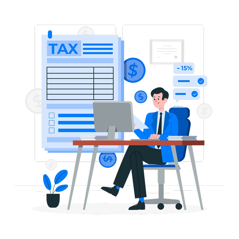 Imagen de una persona frente a una computadora realizando tareas de facturación en un escritorio