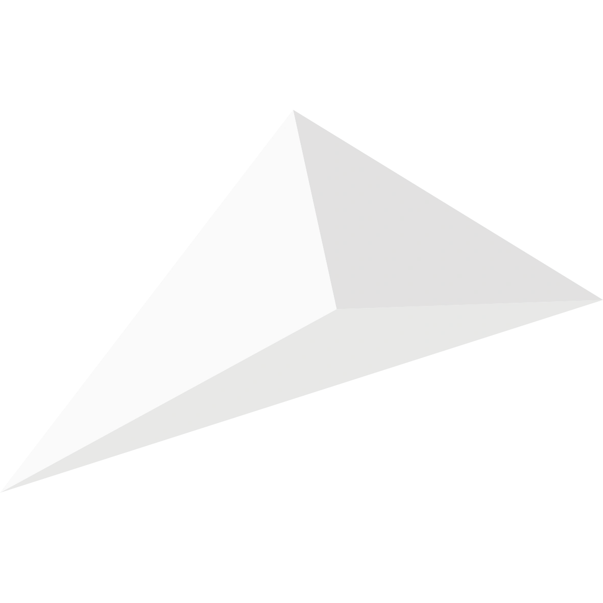 Figura triangular a la mitad horizontal