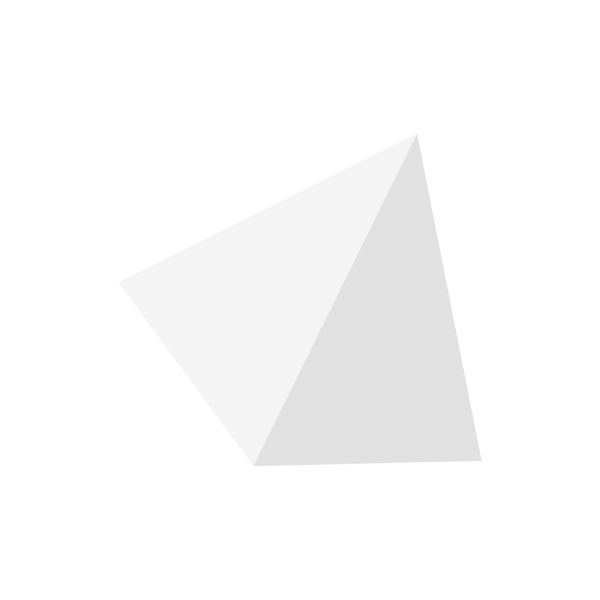 Figura triangular a la mitad vertical