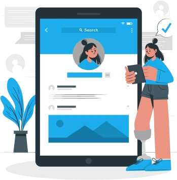 Icono de una persona contactando por medio de un teléfono